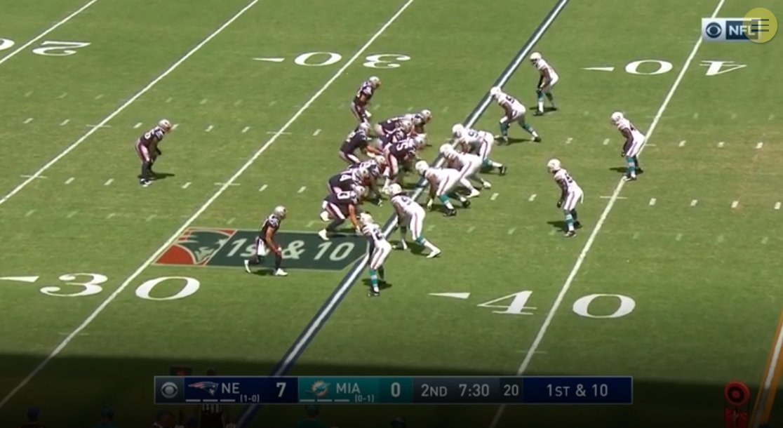 Here's the Dolphins defensive front the same game.Similar eh?This is no coincidence
