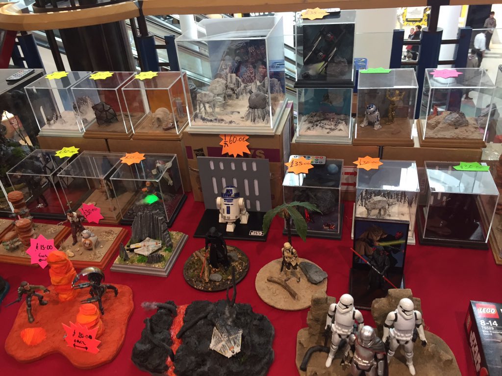 Some beautifully detailed hand crafted  #StarWars models also.