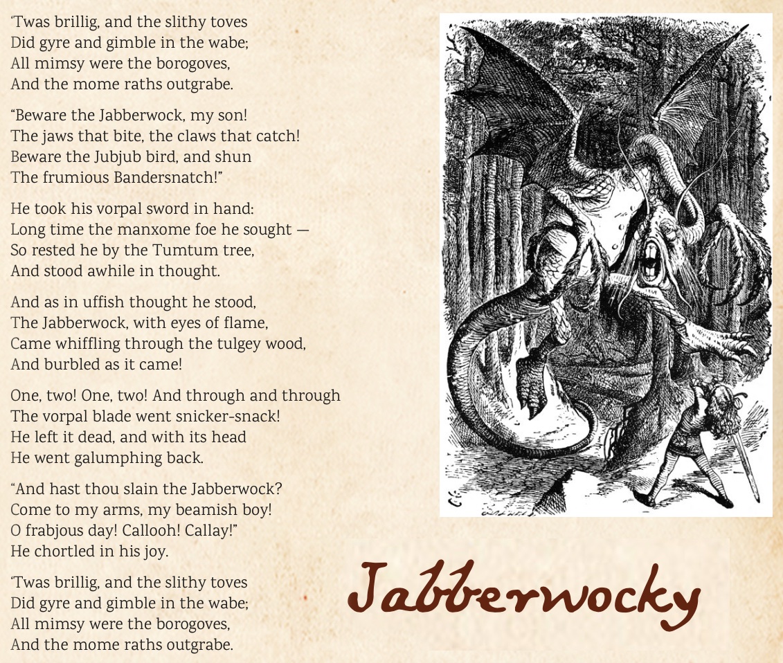 54 Jabberwocky by Lewis Carroll #PandemicPoems  https://soundcloud.com/user-115260978/54-jabberwocky-by-lewis-carroll