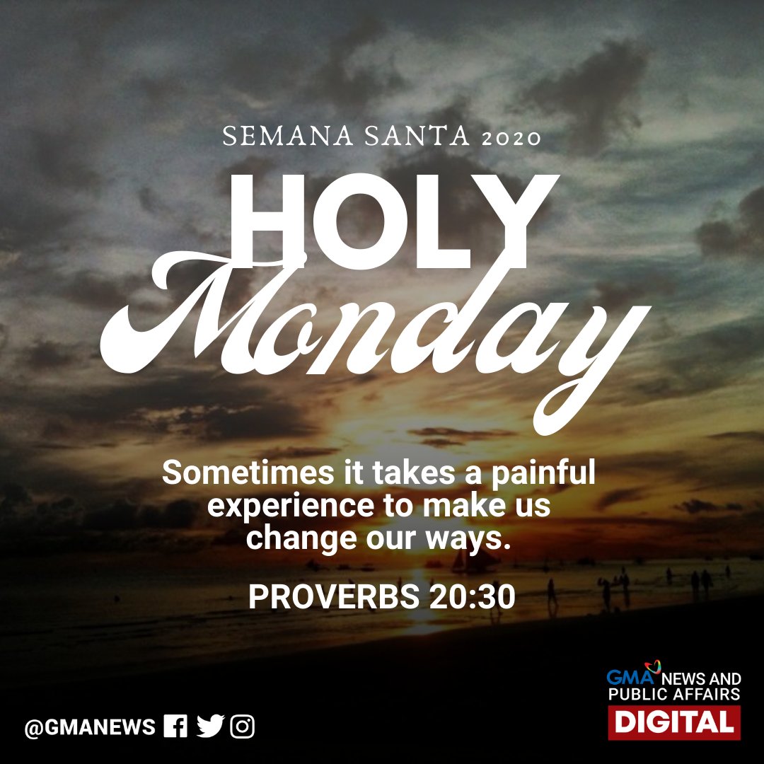 gmanews's tweet photo. Magandang umaga, mga Kapuso! #SemanaSanta2020 https://t.co/Zo56V1pJ2Z