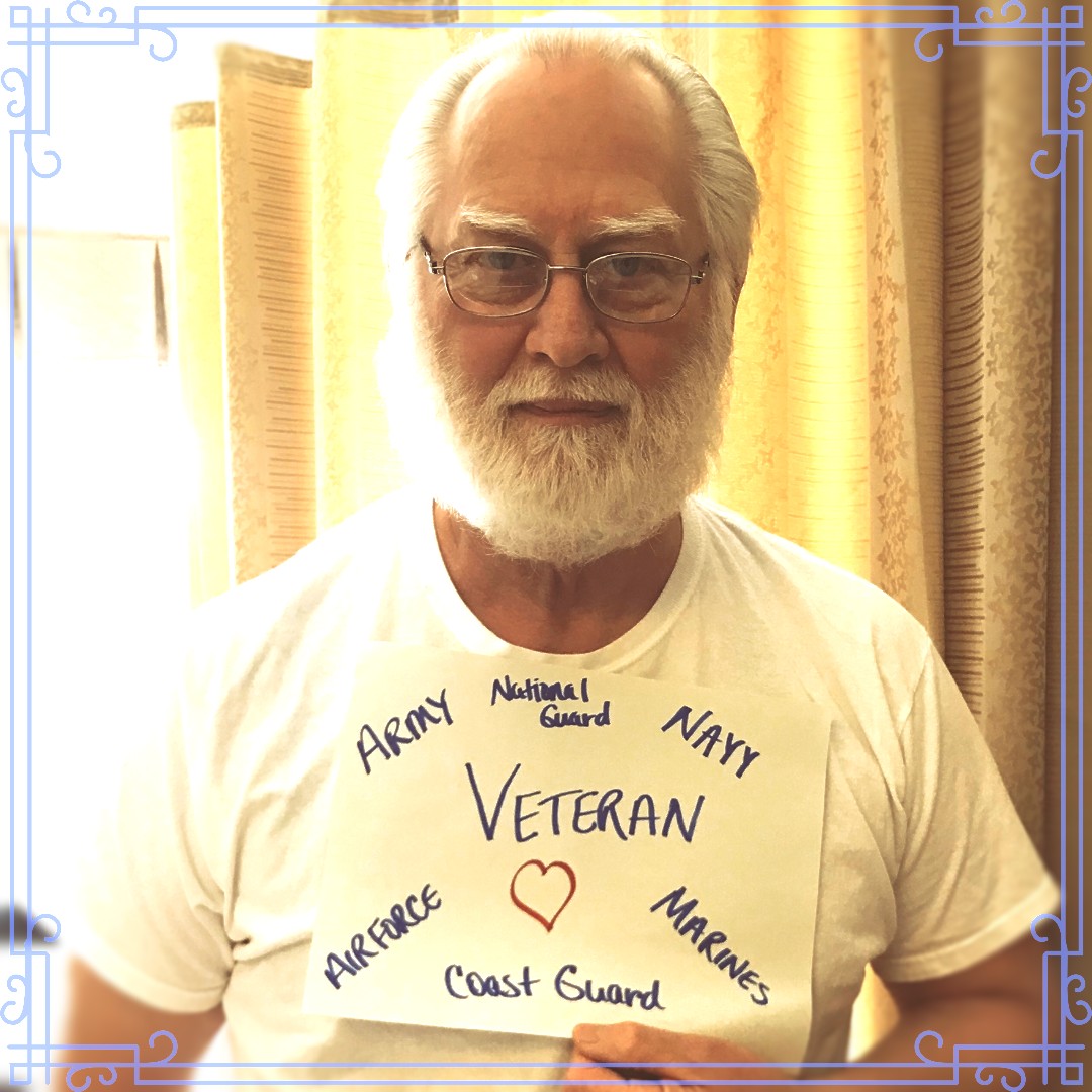 IndVetsHome's tweet photo. #HelloOutThere! Can we get some digital hugs for Army veteran, Mr. Witty? We hope all of our family and friends are still hanging in there this week! Our residents are doing great, just #MissingYouToo. #IVHfamily #DigitalHugs #HangingTough #VeteranStrong https://t.co/k7KPnU0GOi