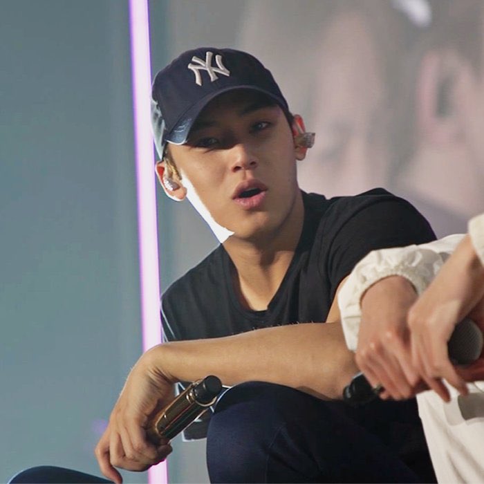 a thread of mingyu in baseball cap because i need 