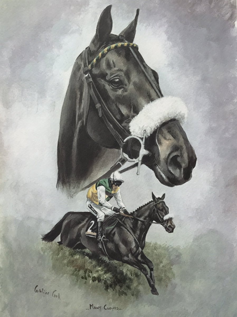 horseart1's tweet image. Grand National Giveaway - to win a copy of one of these four Grand National winners, follow me, like this post and retweet with your favourite #TigerRoll #ManyClouds #OneForArthur #RedRum. Winner drawn on Tuesday 7th April