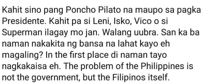 xtine102's tweet photo. @KylaCandia1 @dummybibi @pollycarpio @pauljoseph0677 @ChelDiokno Kahit na isama pa natin dito si sir jokeno wla paring asenso ang bansa natin
#istandwiththepresident https://t.co/sPpRanMZ0L