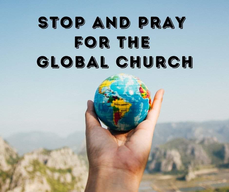 Stop and Pray for the Churches around the world.⁠

Pray for the Gospel to be preached.⁠

Pray for pastors to know how to shepherd their people.⁠

Pray for financial provision to continue the ministry.⁠

Pray for the Church to be at the forefront of recovery and healing.