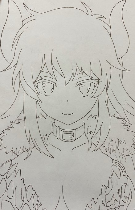 ようやっと線画
今後も亀ペース?))) 