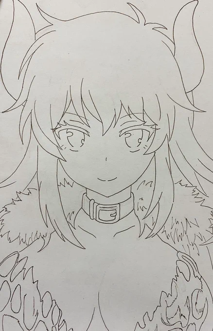 ようやっと線画
今後も亀ペース?))) 