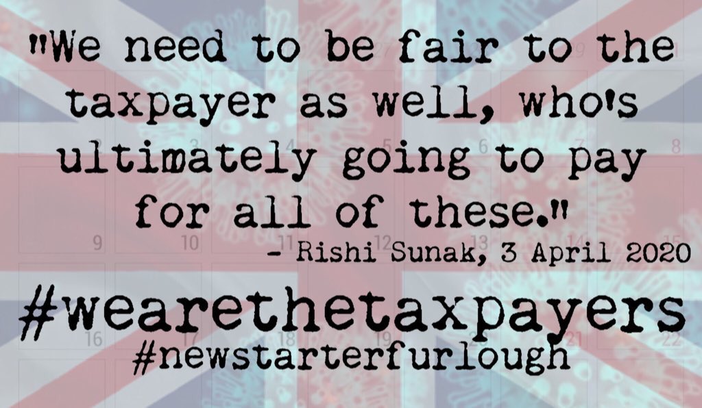 NewStarterJust's tweet photo. @RishiSunak said this in his Q&amp;A yesterday. He wants to protect the taxpayer... by leaving out tens of thousands of taxpayers who simply changed jobs after 28 Feb! We need a change to the policy, or we won’t have any income. PLEASE HELP US! #newstarterfurlough #wearethetaxpayer https://t.co/aEKM2273Es