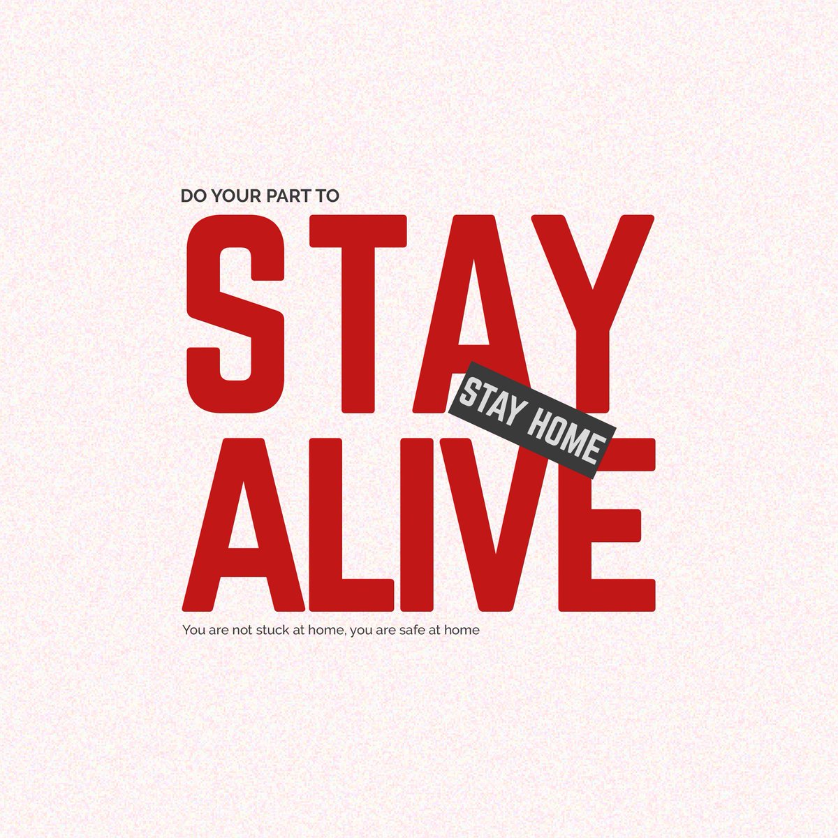 Do your part to stay alive.Stay at home #Designer  #Covid19 #staysafe  #StayHome