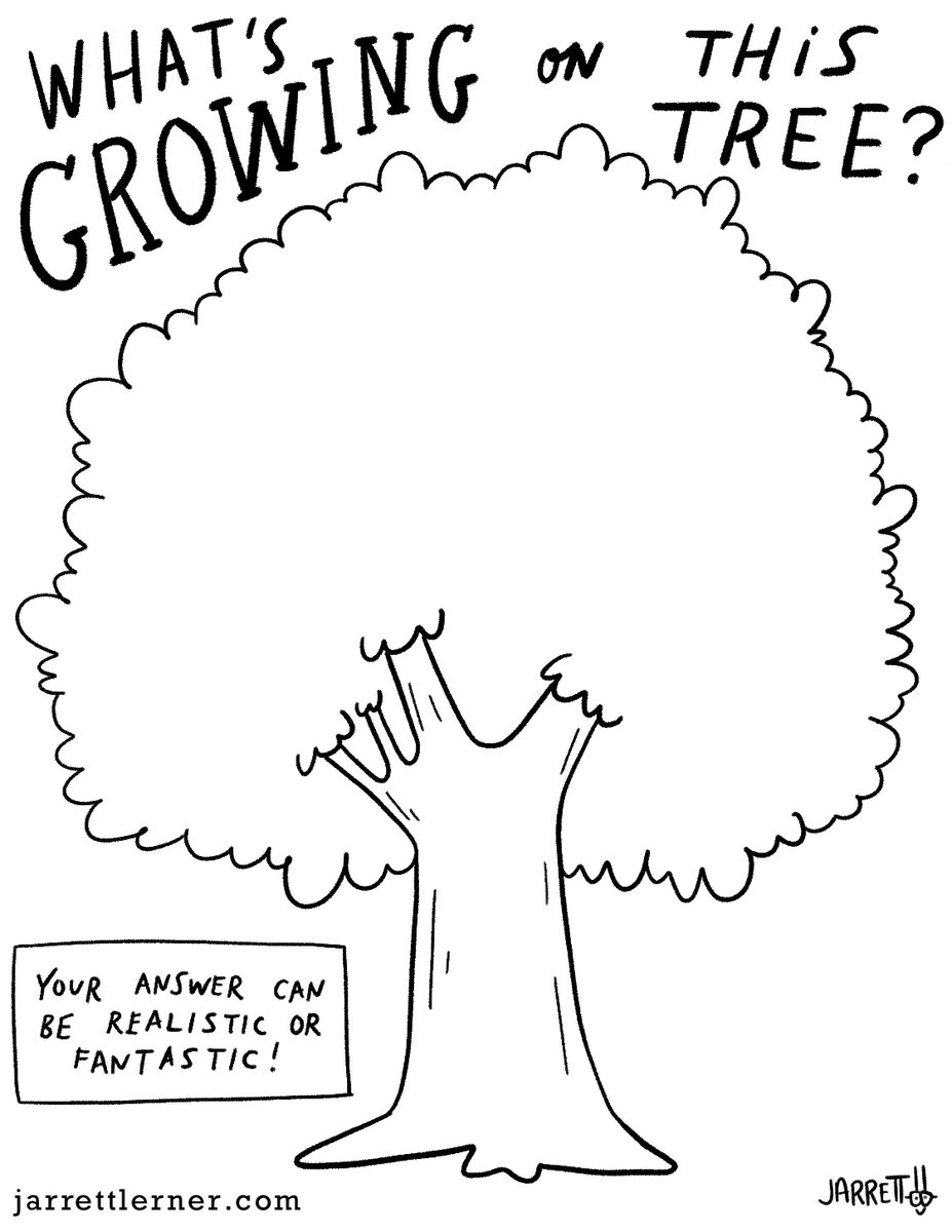 Jarrett_Lerner's tweet photo. Another new batch of free activities is now available at my site:

https://t.co/elSYH2RkBR

Today: self-portraits, an empty tree, instructions on inventing your own sport, and a bland hand in need of accessories.

I'll be posting new activities every day! https://t.co/u78RpcUuVL