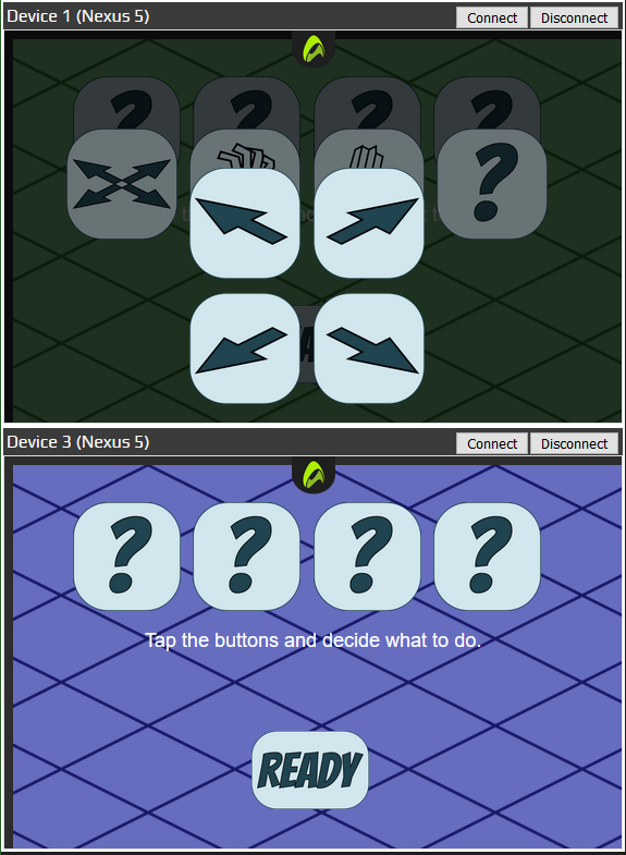  #IndieGameDev question for you:Which of the 3 button designs do you like best for this game aesthetic? (or should I keep trying 1. rounded, 2. small hex-boxes, 3. larger hex boxes, 4. keep trying ) #ScreenShotSaturday