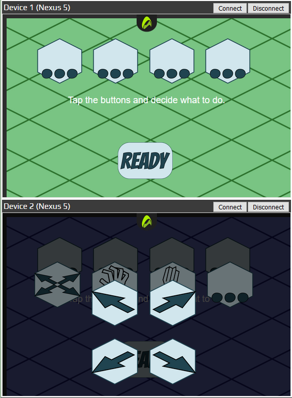  #IndieGameDev question for you:Which of the 3 button designs do you like best for this game aesthetic? (or should I keep trying 1. rounded, 2. small hex-boxes, 3. larger hex boxes, 4. keep trying ) #ScreenShotSaturday