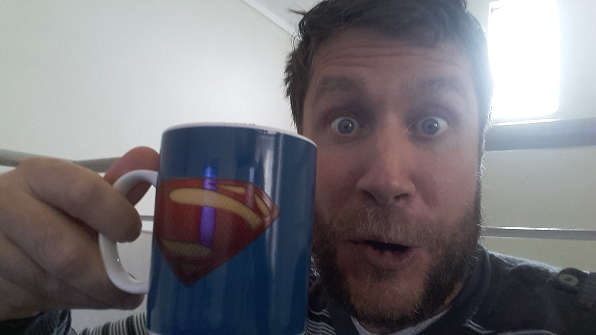 carter007sc's tweet photo. Ready with my hot beverage and 8 day lockdown beard for another super episode of GoliathsGoLive #TheShowMustGoOn #GoliathsGoLive #AloneTogether #SkyRoomLive https://t.co/RwV0pGXsQ5