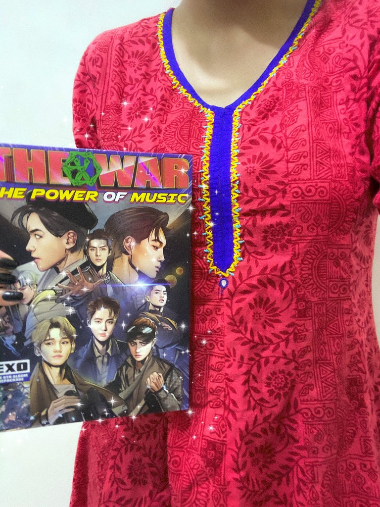 Dressing up as EXO albums everyday kurta ver. (I am so scared of posting this jsjs ...ignire the wrinkles I didn’t have energy to steam )