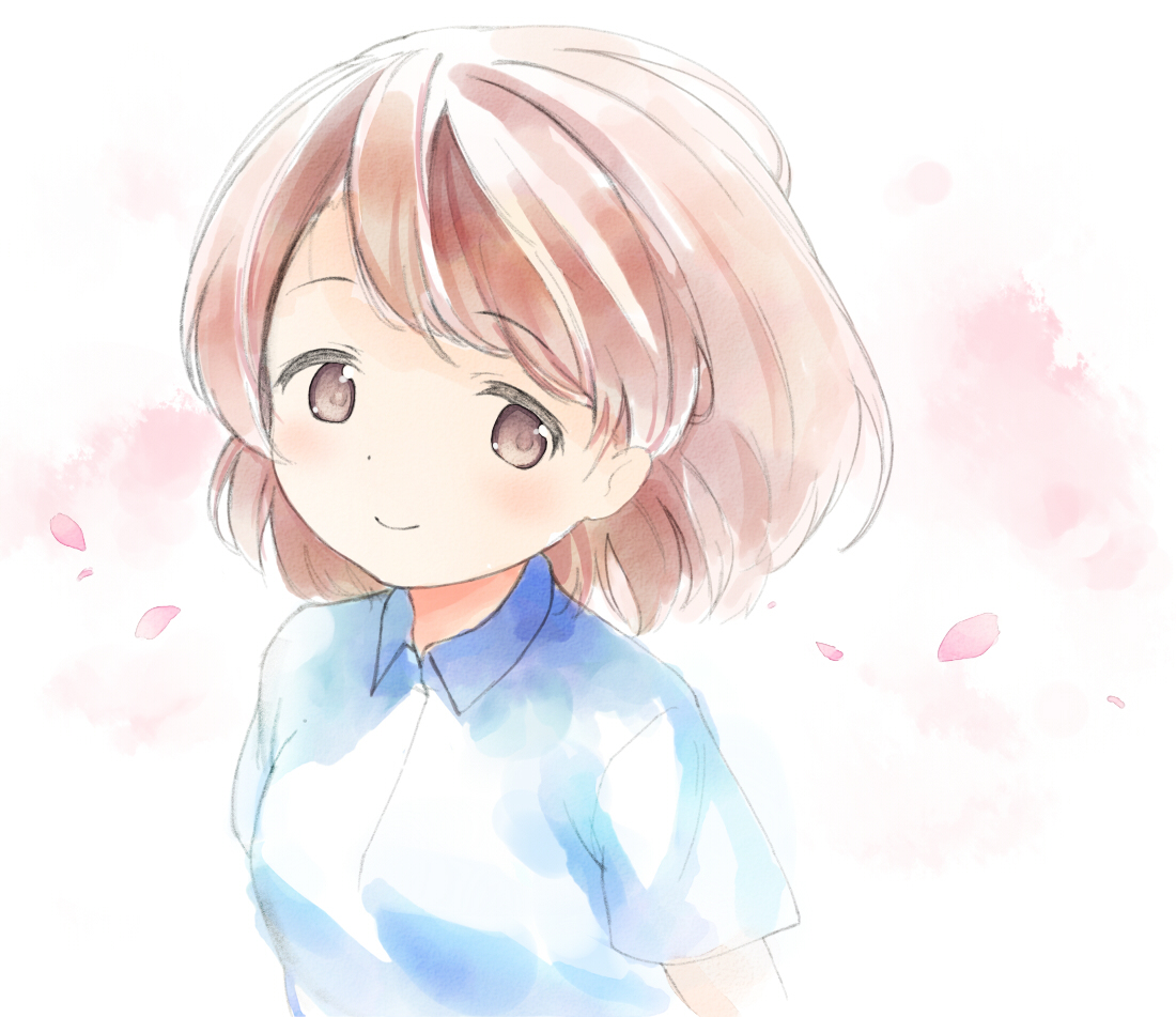 春 Smilebloom オリジナル 女の子 桜 T C エイチスのイラスト