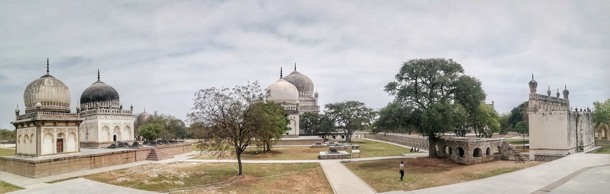 No caption needed.. 

#QutubShahiTombs #architecture #architecturephotography #architecturalhistory #architecturelovers #heritagesite #panorama #panoramic #panoramicview #Hyderabad