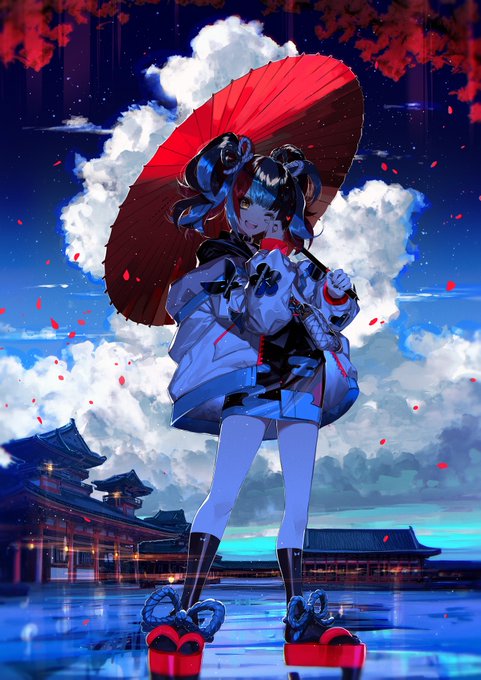 逆光絵は素晴らしいのでこれをみた人も逆光絵を貼るのtwitterイラスト作品