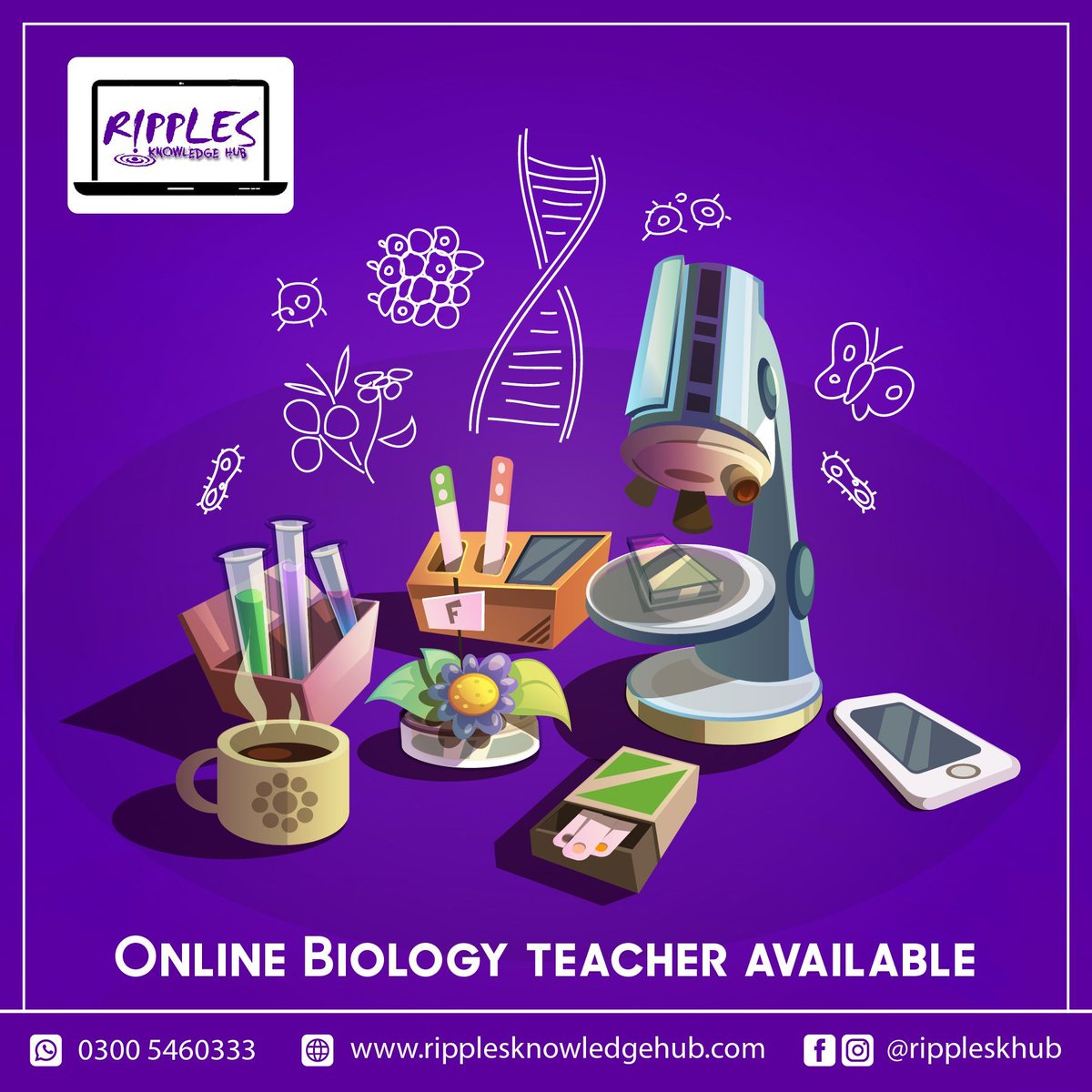 rippleskhub's tweet photo. Let’s add a little fun to the study of biology, learn new concepts and revise old ones with our expert teachers
#onlinetutor 
#onlinetutoring 
#science 
#physics 
#biology 
#chemistry 
#students 
#learning 
#education 
#onlinelearning 
#Rippleskhub
#Contactus
#Islamabad
#Pakistan https://t.co/YmyKKPo15j