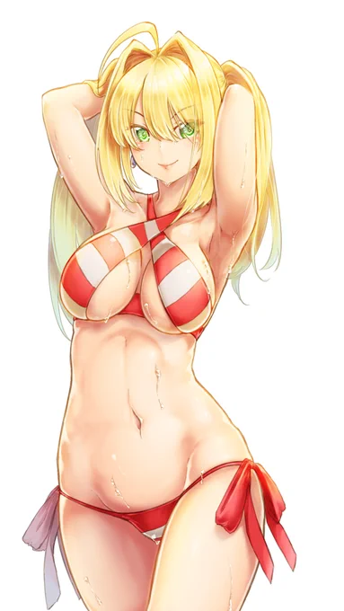 水着ネロ #Fate/GrandOrder #FGO #ネロ・クラウディウス #ネロ・クラウディウス(水着) https://t.co/xZz9Xv5SWh 