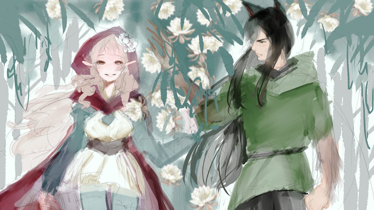 「おまけで本制作前のイラスト案とか服の設定とか…
FAもおみかけしてすっごく嬉しか」|ゆかこのイラスト