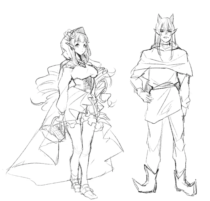 おまけで本制作前のイラスト案とか服の設定とか…
FAもおみかけしてすっごく嬉しかったです!!ケリえるてぇてぇを用法用量を守って摂取しよう!!! 