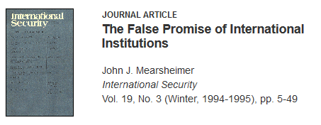This point, and its implications, was famously argued by John Mearsheimer in  @Journal_IS  https://www.jstor.org/stable/2539078?seq=1