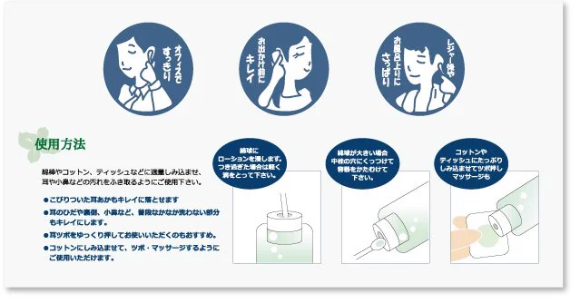 くせになりそうｗｗ耳専用ローション、ミントのスースと唐辛子のじんわり感で「おあ〜〜〜」っと声が出るやつ。