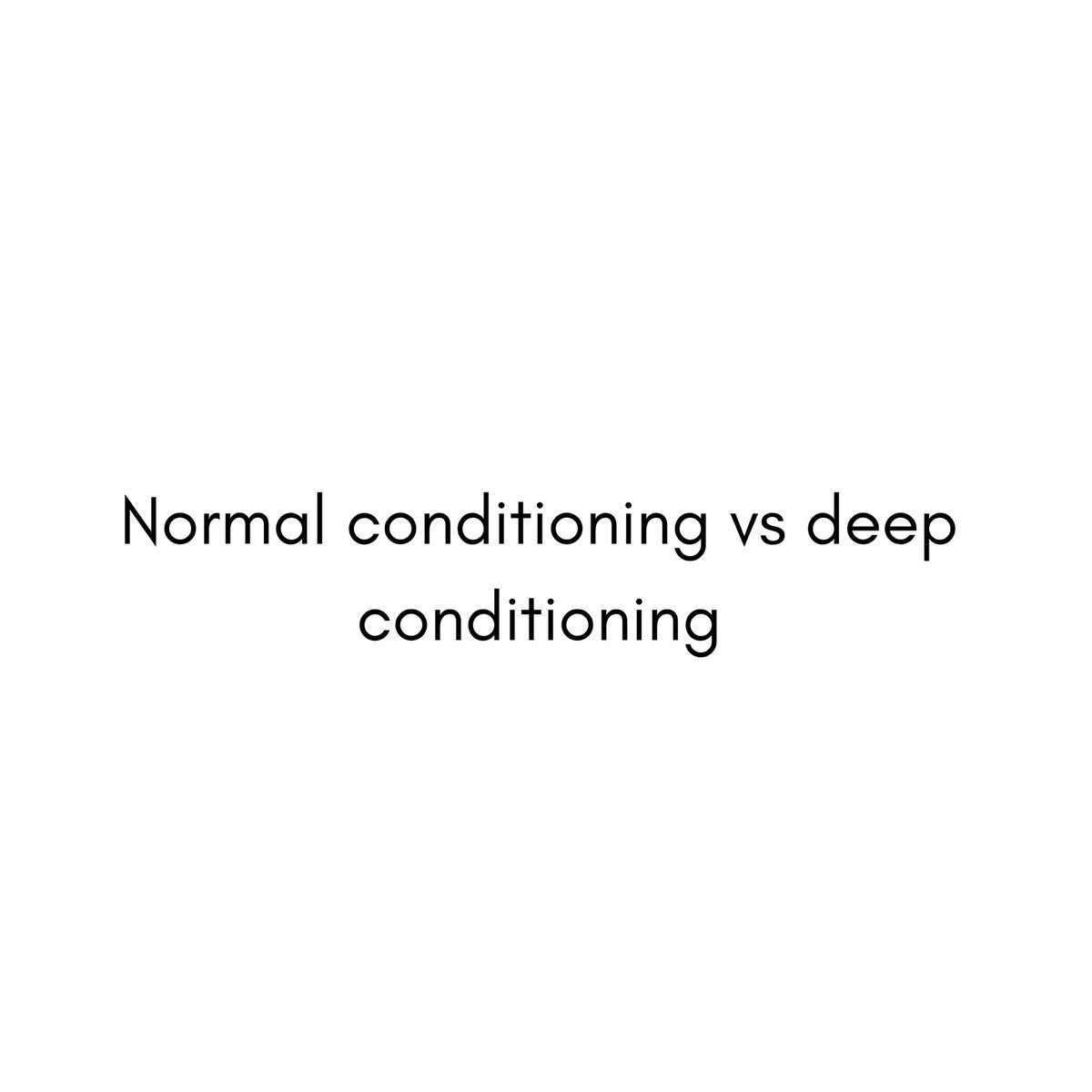 Step 5: the next step is conditioning. You have 3 options here. Deep conditioning - 15-30 mins + steaming (breaking or dry hair) Normal conditioning - quick 5-10 mins Leave in conditioner If your hair is dry and breaking we recommend a deep conditioning treatment
