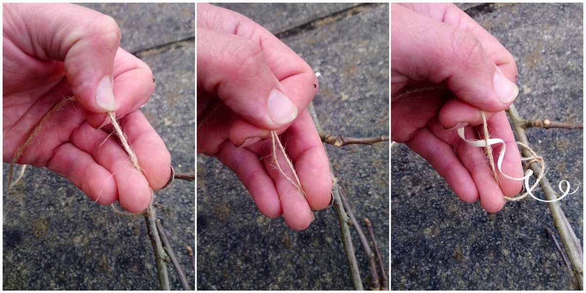 snap_forest's tweet photo. Create a quick mobile. Find some string or wool, something to decorate it (I used some twirleys from carving) & a stick. Thread in the decorations & tie the stick to one end as a weight (maybe use a Stickman!). Tie it up & watch it catch the Spring sunshine. #snapforest https://t.co/dnzVMJBaNi