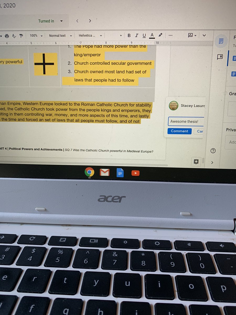 Week 1 of distance learning complete. Challenging but we’ll get through it. My students are doing their work and staying in touch with me! #distancelearning