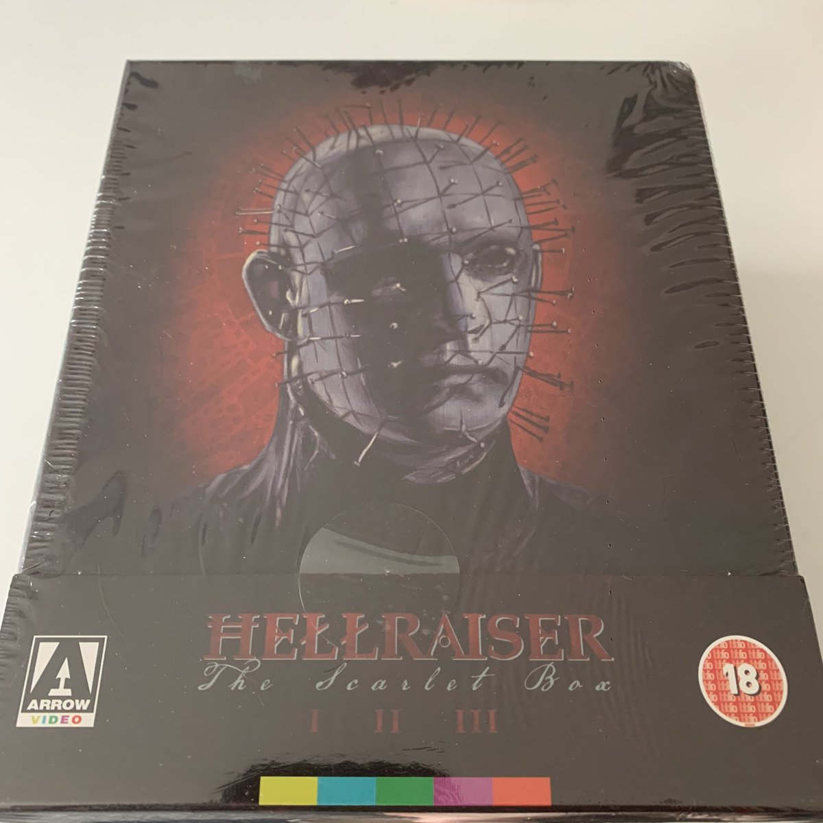 JohnDKay72's tweet photo. #hellraiser #thescarletbox @ArrowFilmsVideo still sealed. @WesPringle @ThaWookster @JimmysGrumpy @cameras @WAR3782 @RhodW @thewoodyatt @MrGelli @crewzer34 @replicantpinky @Pablo_Tiley @sanno11 @Lee_JM75 @Unkle_Lee44 @ShakeandBakeJB @FoxySnob @cexsteelbooks @GoonerArmstrong https://t.co/0L32OCppej