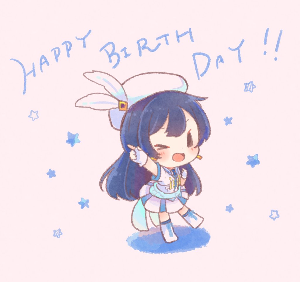 園田海未 「おそくなってごめんね?
海未ちゃんおめでとう!!

#園田海未誕生祭2020 」|さんざし🍒のイラスト