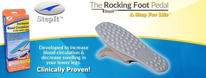 step_usa's tweet photo. A simple but ingenious organic device to increase the blood circulation in the lower leg.
Diabetics
Overweight
Disabled
Heart Conditions
Post Surgery
Wheelchair Bound
Airline Passengers
Elderly
Office Staff
Car, Bus, & Train Passengers
We can help!
PLEASE RT&Follow!
#JustStepIt https://t.co/xn4LkMpbCB