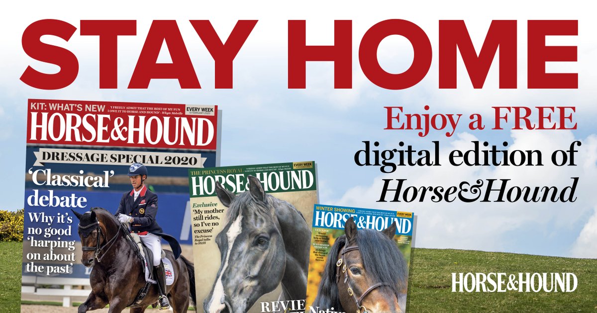 Get a free Horse &amp; Hound! At Virtual Windsor 2020 Horse &amp; Hound will be supporting both Mountain &amp; Moorland classes (14 and 15). Get your free online copy here bit.ly/FREEHandH