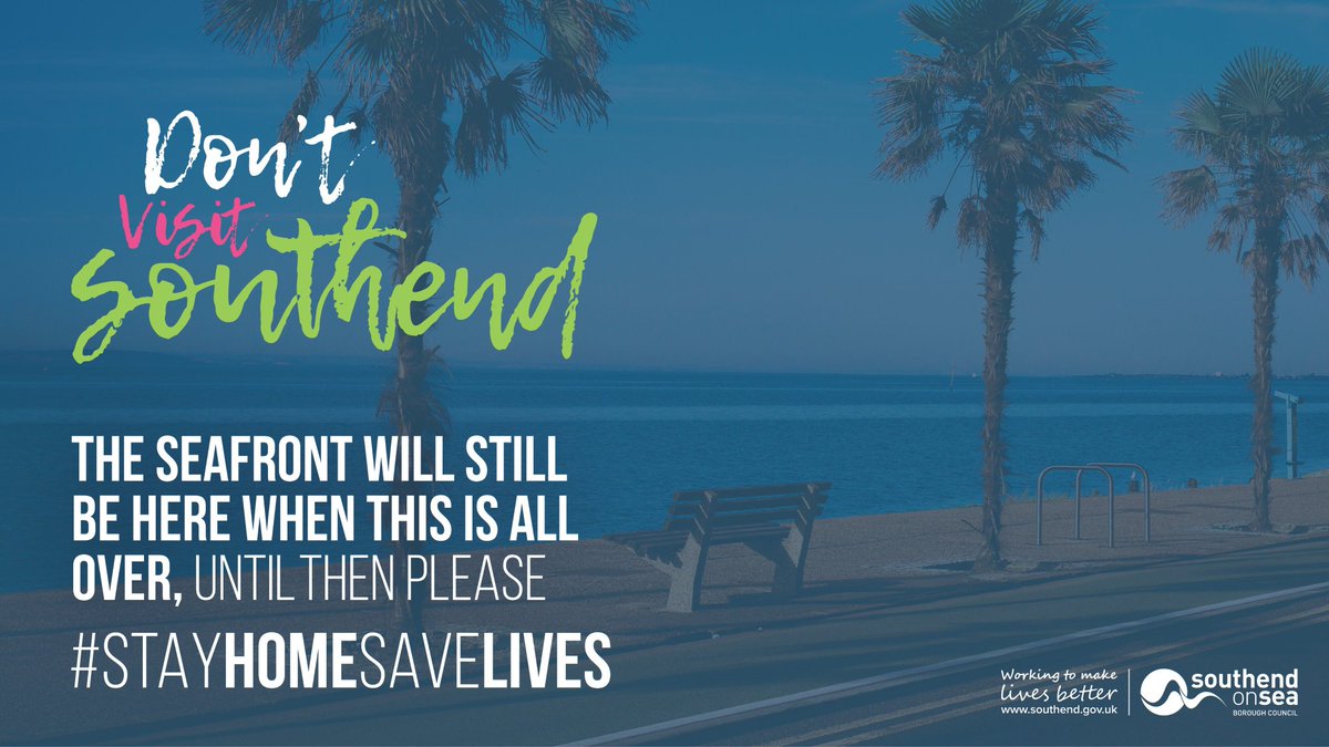 Southend-on-Sea City Council (@southendcityc) on Twitter photo #DontVisitSouthend
Big joint effort between our <a href="/Southend_CSP/">Safer Southend</a> community safety unit, <a href="/APCOAUK/">APCOA UK</a> officers & <a href="/EssexPoliceUK/">Essex Police</a> to ensure people stay away this weekend. Reminder that parking in all bays across seafront from #leigh to #shoebury is banned and car parks closed. #teamwork #DontVisitSouthend
Big joint effort between our <a href="/Southend_CSP/">Safer Southend</a> community safety unit, <a href="/APCOAUK/">APCOA UK</a> officers & <a href="/EssexPoliceUK/">Essex Police</a> to ensure people stay away this weekend. Reminder that parking in all bays across seafront from #leigh to #shoebury is banned and car parks closed. #teamwork