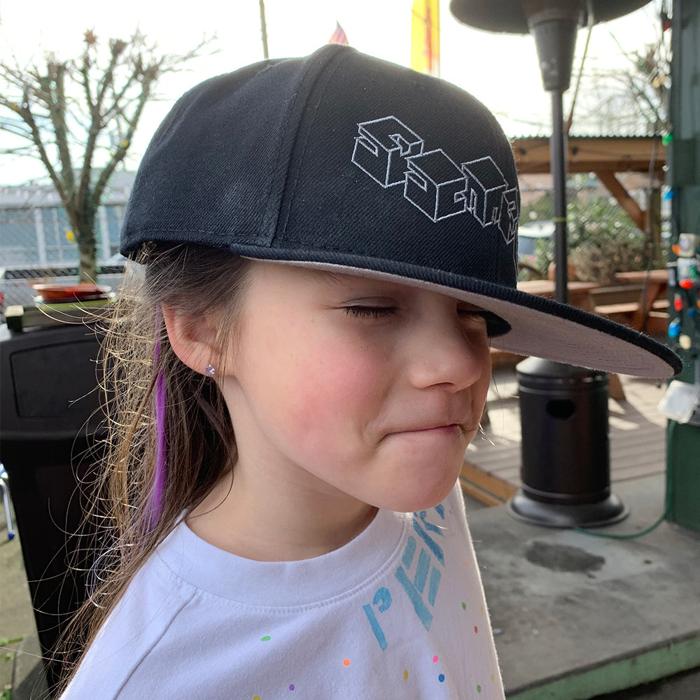 My new hat model is killin' it. Her contract has a rider for mac and cheese and loads of candy. 
.
.
#madeinpx #pdxart #art #pistolrivercreative #madeinportland #prc