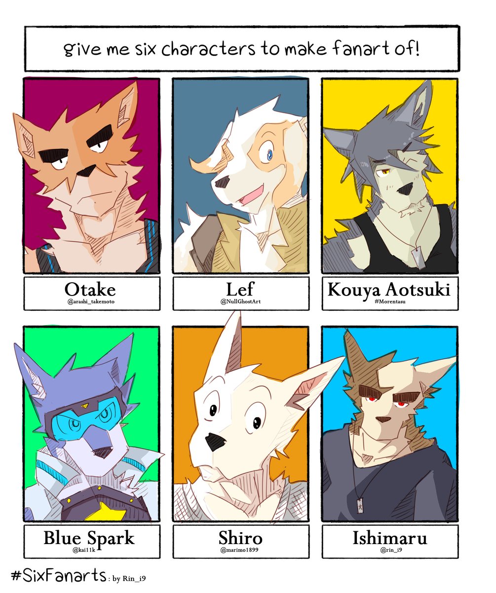 Rin_i9's tweet photo. today i was make a fanart about wonderful character,
here the list:
Otake, Oc: @arashi_takemoto
Lef, Oc: @NullGhostArt
Kouya Aotsuki, #morentasu
BlueSpark, Oc: @kai11k
Shiro, Oc: @marimo1899
Ishimaru, Oc: @Rin_i9
how wonderful they are. any discussion? please reply ^.^ https://t.co/2insg4Ar2f