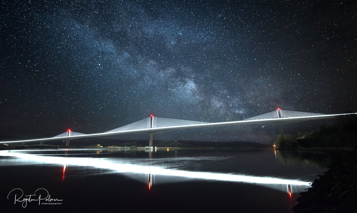 RoystonPalmer's tweet photo. IN THESE DIFFICULT TIMES "STOP AND LOOK UP" 
I was able to shoot this stunning location #RiseFitzgeraldKennedyBridge for one of my #astrophotography evening out @beat102103 @visitwexford @wexfordcoco @hooklighthouse  @SouthEastRadio @SE_Greenway @MetAlertIreland @IrelandSthEast https://t.co/pbTpoyRJA0