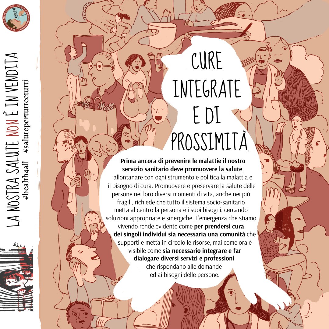 chiarezza_b's tweet photo. #7april message #4 from the Italian campaign #health4all Our health systems should not just provide healthcare but also promote and protect health #COVID19 emergency shows that to take care of the health of people we need a supportive community @phmeurope https://t.co/QqOASdsVZl https://t.co/9SfSQ8nKev