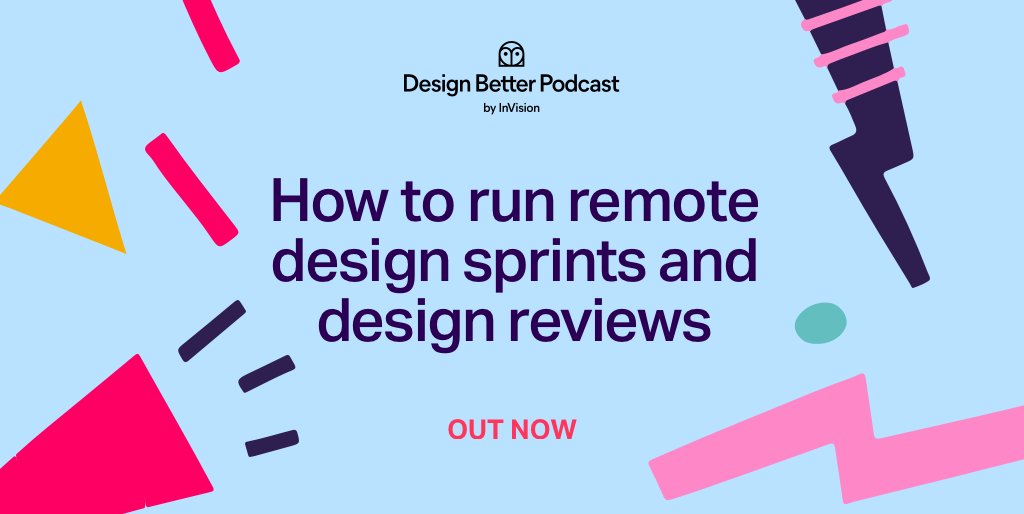In this bonus episode of the #DesignBetter podcast, InVisioner’s <a href="/RMBanfield/">Richard Banfield</a> and <a href="/alisonrand/">Alison Rand</a> share best practices for facilitating remote design sprints, reviews and more 🎧 invs.io/2ysJaVt