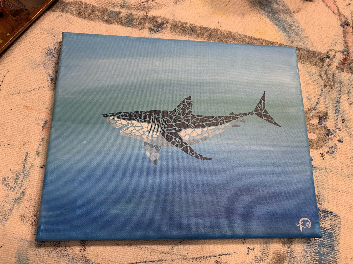 Shark_FinGirl's tweet photo. @mopage19 I paint mostly ocean inspired pieces!

IG: @ lostetsea https://t.co/ERUbMB1NDY