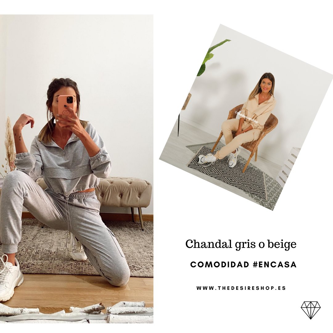 💎 Arrasando! No te quedes sin nuestro chandal top venta! 💎
.
.
💎Disponible en gris y beige en thedesireshop.es 👏🏼
.
.
#chandal #thedesireshop #tdsboiro #encasa #comfy #comodidad