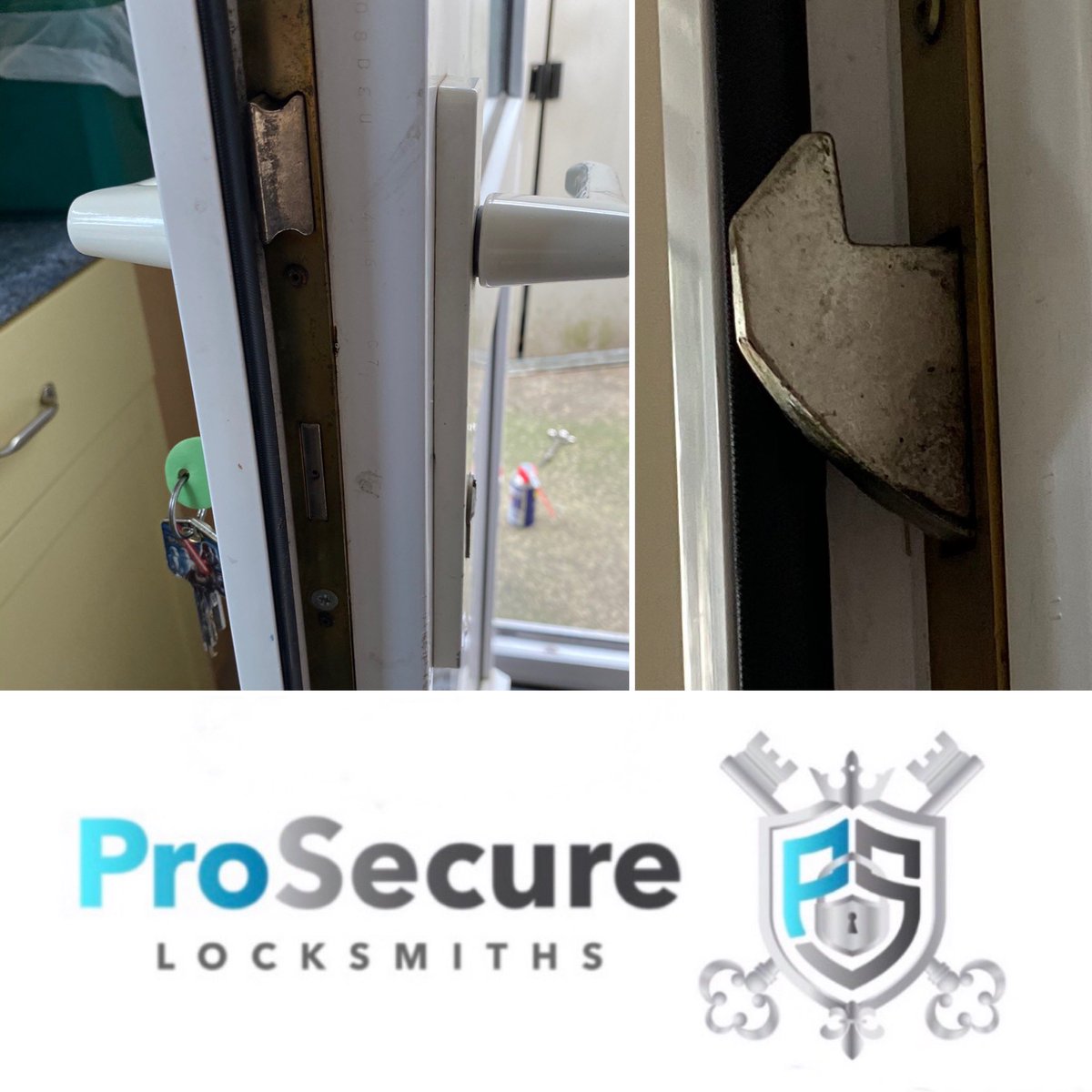 prosecurelock's tweet photo. Failed upvc mech in #NewtonAbbot. Customer couldnโt lock there door creating a security risk. All serviced and door back to working order, no new parts needed saving them additional cost ๐๐ป #BoostTorbay @BWCsouthwest @TorquayNetwork @TorquayOnline #prosrcure #locksmith #local https://t.co/iI7cF4ctro