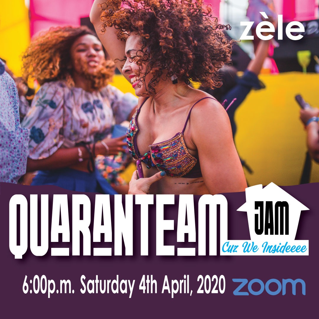 zele_events's tweet photo. 𝐓𝐎𝐃𝐀𝐘, Let's ReWine to Carnival 2020...from INSIDE!!! 💥
Click link for DIGITAL ticket🎟️ https://t.co/Pn8o4s3zjh
Your JAM Masters
✅@djadam2mv
✅ @shomarikrl
✅@ilandboy_preedy
Remember, DOWNLOAD Zoom to access📲
#QuaranteamJam #VirtualFete #SafestFete #zèleevents https://t.co/2cv04yvwpU
