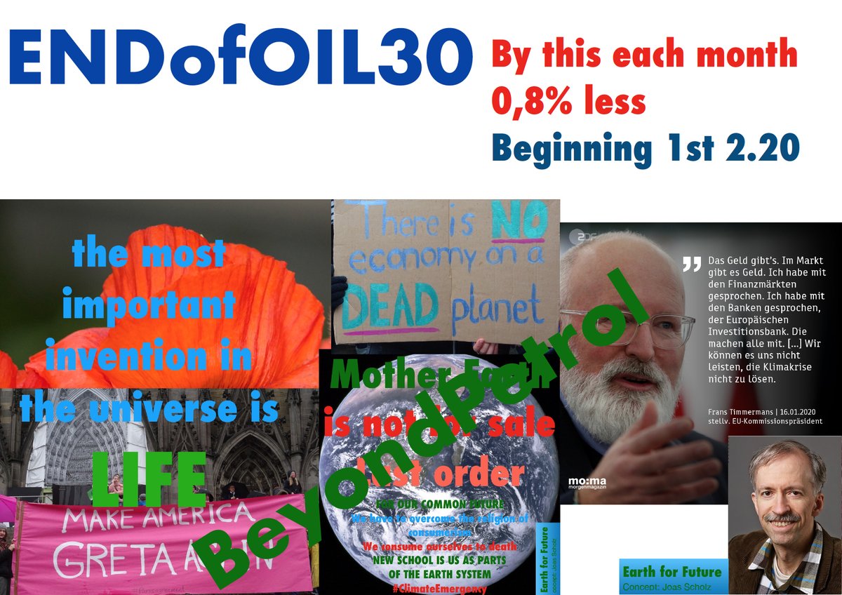 JoasScholz's tweet photo. WE MUST & CAN CHANGE
e.g.
1.1.30
no #grenhouse emissions by #nobility by no cause
by knowing now, all of us can do, that it will be
#ClimateEmergency
by the #CoronaCrisis WE learn it https://t.co/NPwyY4hPES