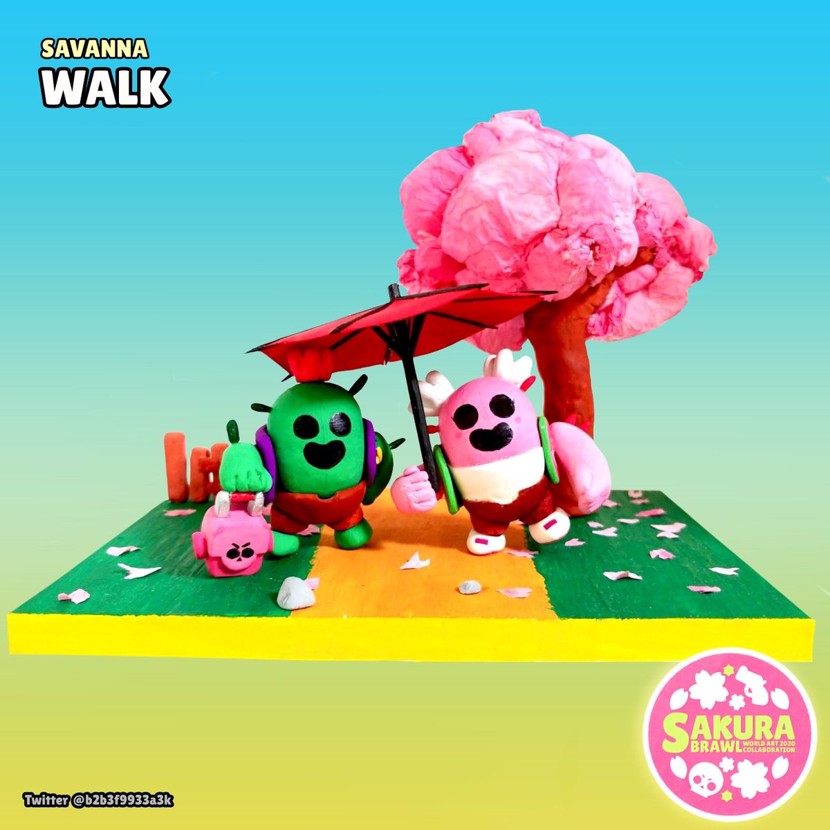 b2b3f9933a3k's tweet photo. [SakuraBrawl] walk

お散歩するスパイクと桜スパイクを作らせていただきました😊

#SakuraBrawl
#BrawlStarsArt 
#ブロスタ工作部
#ブロスタ鋭角部 https://t.co/L6LUELqJQw