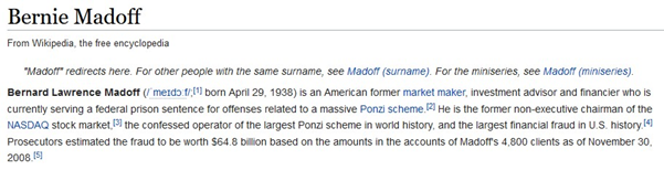 For you younger hopefuls, read up on Bernie Madoff please:  https://en.wikipedia.org/wiki/Bernie_MadoffHe operated a $65 BILLION scheme, this is also called a Ponzi Scheme. Educate yourselves!!