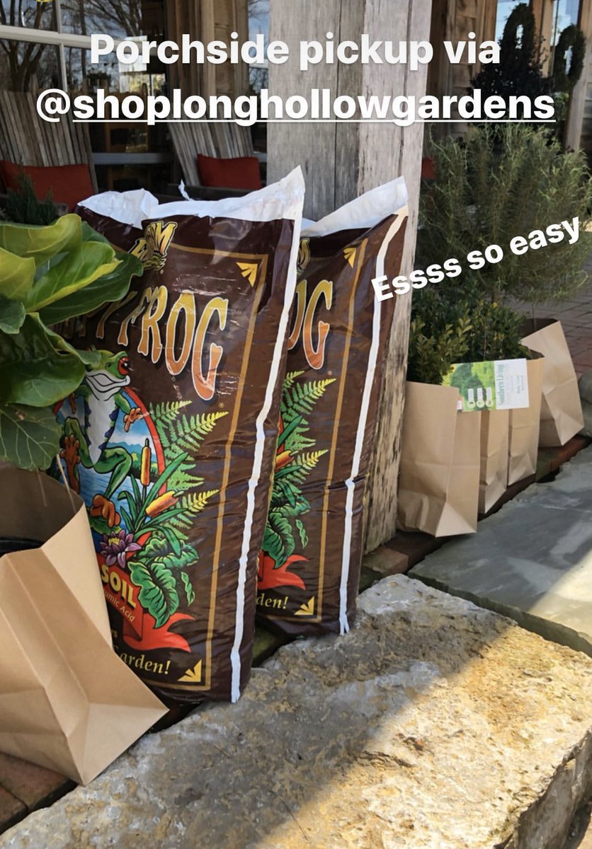LHGardens's tweet photo. How to start your #pandemic #garden:
1. DM your order online on Instagram @shoplonghollowgardens
2. Pick it up #notouching #SocialDistancing 
             or we can deliver large orders
3. Plant it
4. 😊 https://t.co/gmAULC7ST7