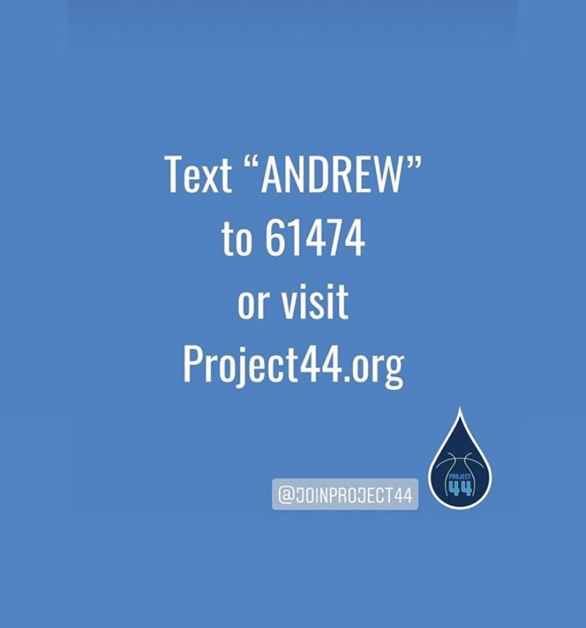 Celebrating <a href="/JoinProject44/">Project 44</a> today and the great work they are doing! Have you joined the registry @BeTheMatch yet? You can save lives with a simple swab! Text “ANDREW” to 61474 and join today!
