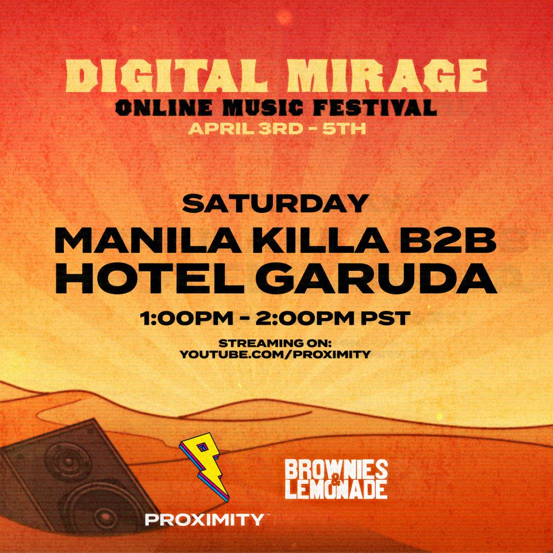 TODAY 

1pm -2pm PST

me b2b <a href="/hotelgaruda/">Sumitra Chettri</a> for an OG hotel garuda set

✨